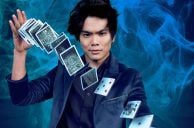 Magician Shin Lim Crossing Las Vegas Blvd. After Mirage Vanishes