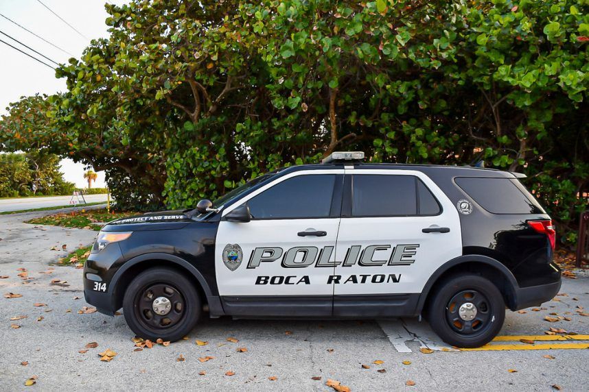 Boca Raton police SUV