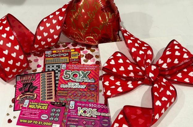 Valentine's Day lottery tickets