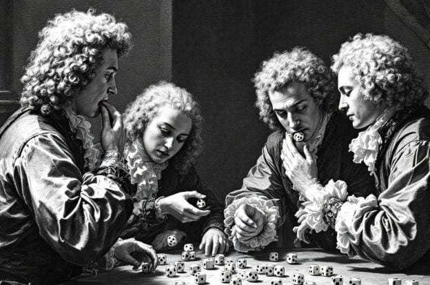 Snopes, dice swallowing, 18th-century England, illegal gambling