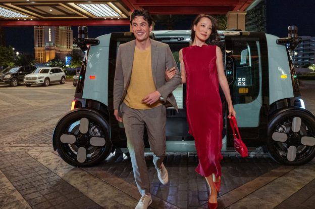 Resorts World Las Vegas Zoox rideshare taxi