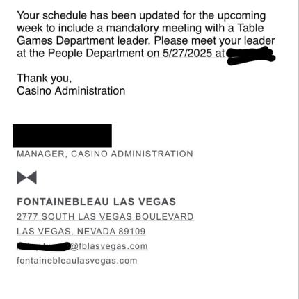 Fontainebleau Las Vegas Lays off Dozens of Table Game Dealers - Casino.org
