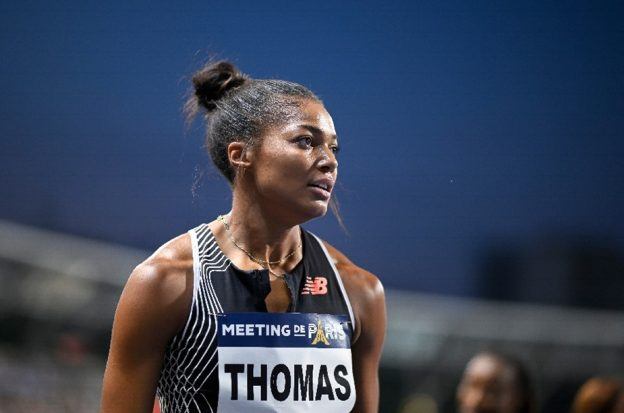 Gabby Thomas harassment, sports betting abuse, Grand Slam Track incident, Olympic athlete heckled, gambling impact on sports