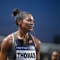 Gabby Thomas harassment, sports betting abuse, Grand Slam Track incident, Olympic athlete heckled, gambling impact on sports