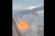 Plane Makes Emergency Landing at Las Vegas Airport After Engine Catches Fire