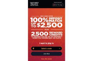 Caesars Palace Online Casino promotion