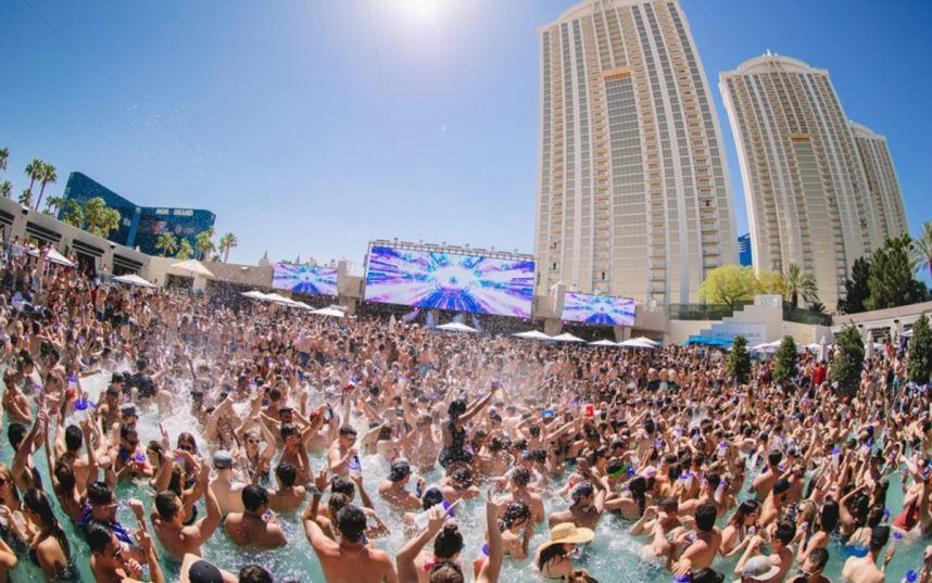 Las Vegas summer pool day club Nevada