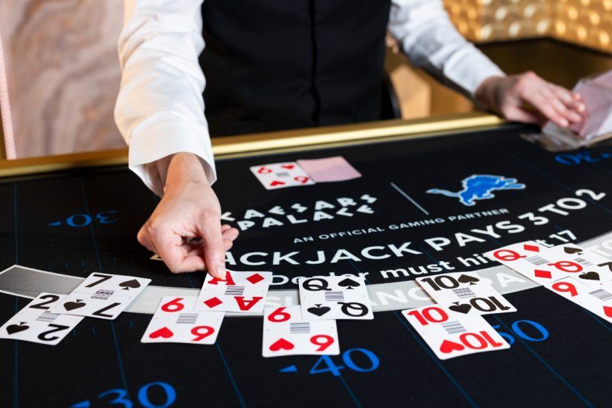 Caesars Michigan iGaming live dealer studio