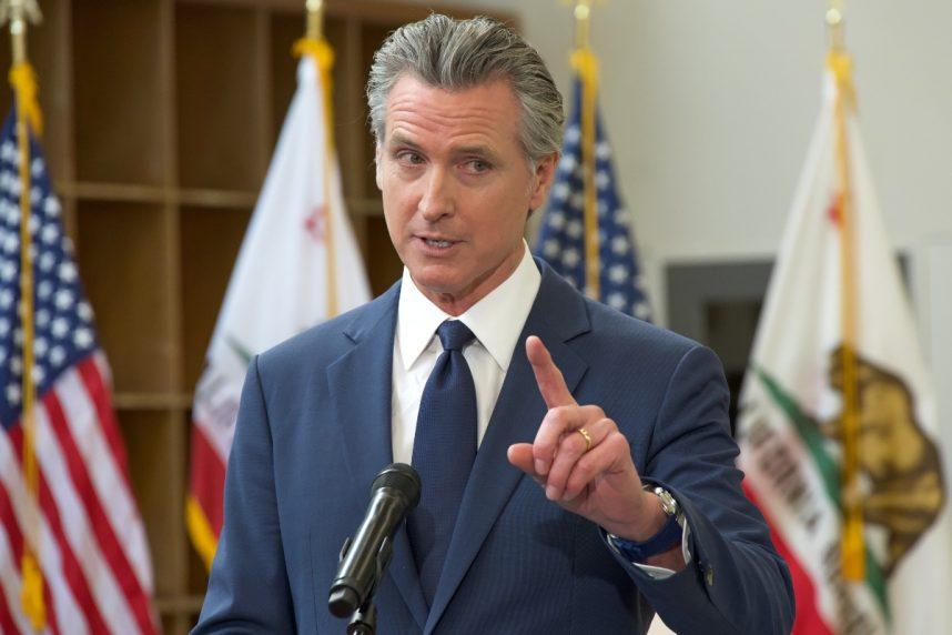 California sweepstakes ban Gavin Newsom