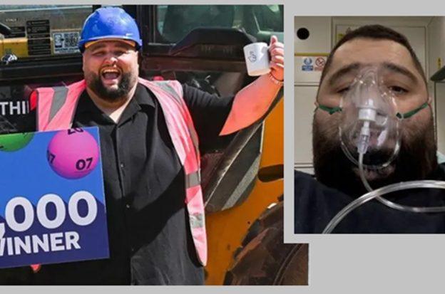 lottery winner, Adam Lopez, partying, health scare, Norfolk