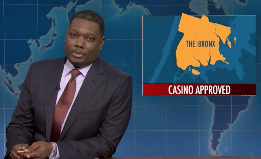 SNL Weekend Update regarding New York casinos Bronx
