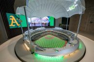 Miniature Model of Las Vegas A’s Stadium on Display in Season Ticket Sales Office