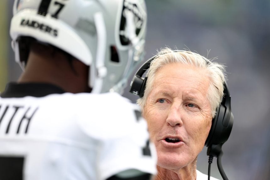 Pete Carroll with the Raiders