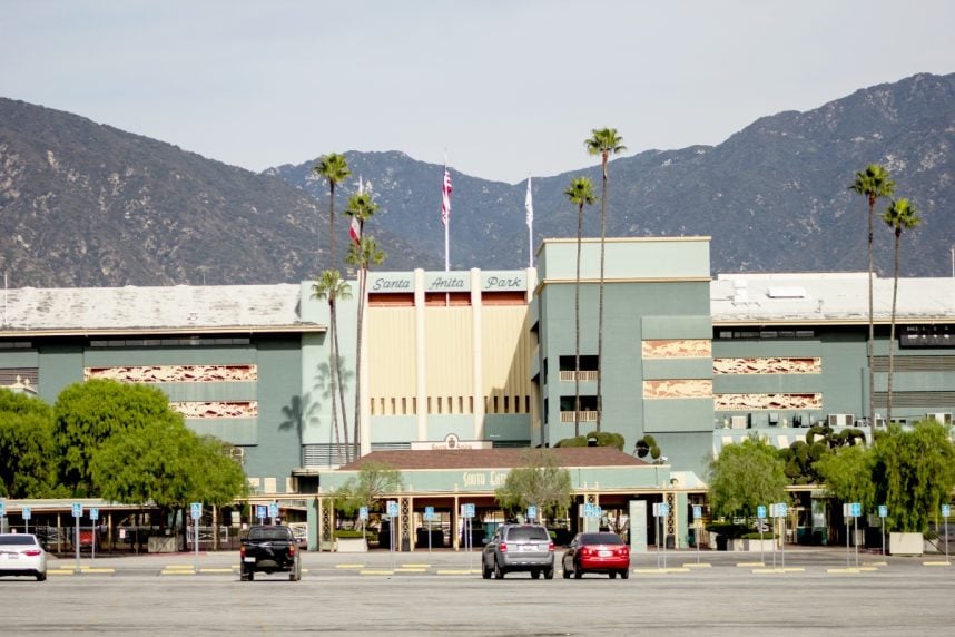 Santa Anita horse racing betting machines