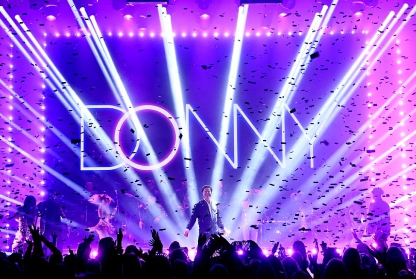 Donny Osmond, Harrah’s Las Vegas, concert injury lawsuit, retinal detachment, Las Vegas residency