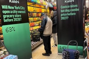 prediction market groceries New York City