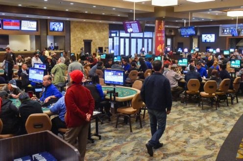 California cardrooms, blackjack restrictions, California Gaming Association, tribal casino dispute, municipal tax revenue