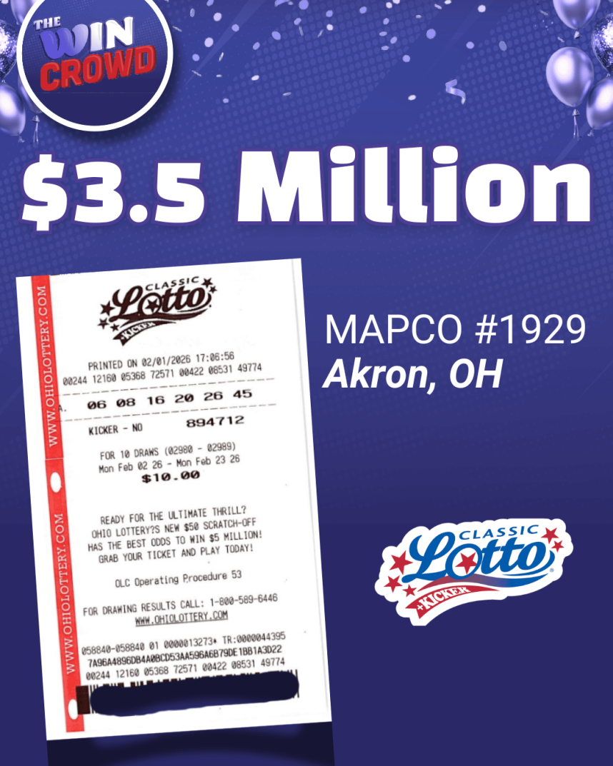 Ohio Lottery Classic Lotto jackpot