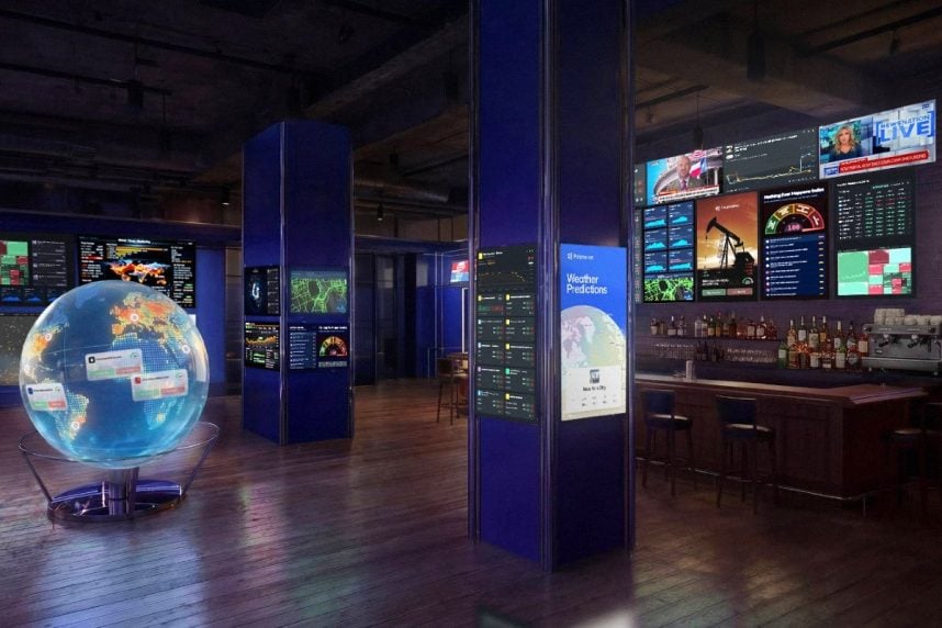 Polymarket Situation Room newsbar Washington DC