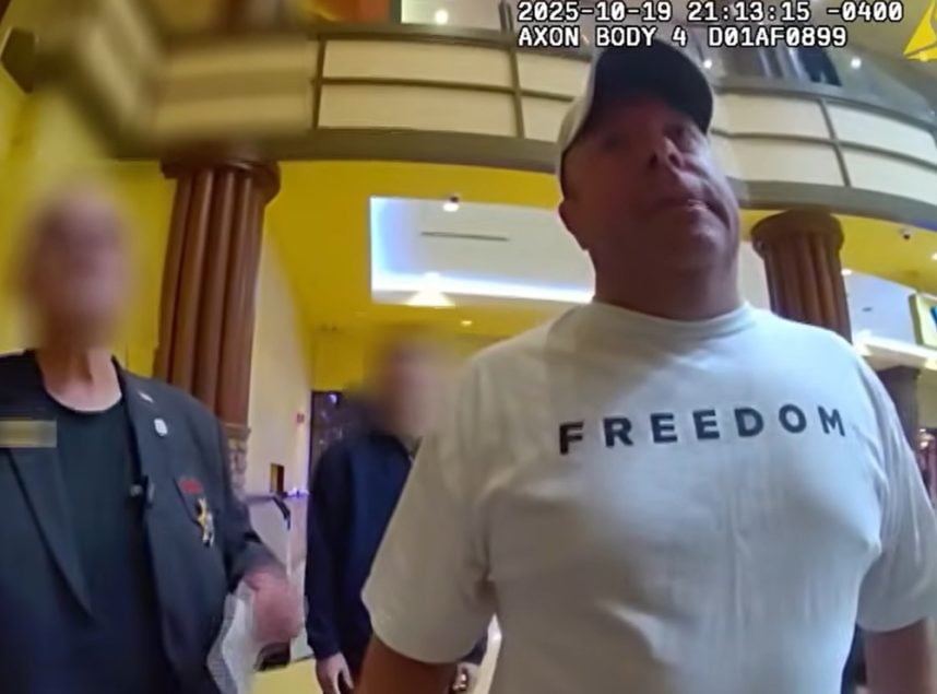 Providence police detective, Gary Slater casino incident, Rhode Island police suspension, Twin River Casino bodycam, police misconduct investigation