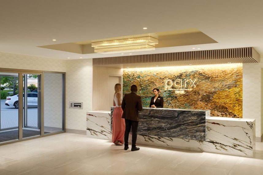 Rendering of the Parx Casino Parxview Hotel in Philadelphia