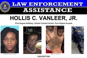 Hollis Vanleer Jr., Isle of Capri Casino, Boonville casino robbery, FBI reward, Benjamin Charles, Missouri casino robbery