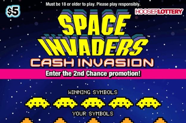 Hoosier Lottery, Space Invaders Cash Invasion, lottery error, scratch-off tickets, Indiana lottery