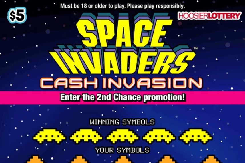 Hoosier Lottery, Space Invaders Cash Invasion, lottery error, scratch-off tickets, Indiana lottery