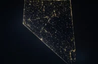 VEGAS MYTHS RE-BUSTED: Casino Lights Trace Out Nevada’s Border from Space