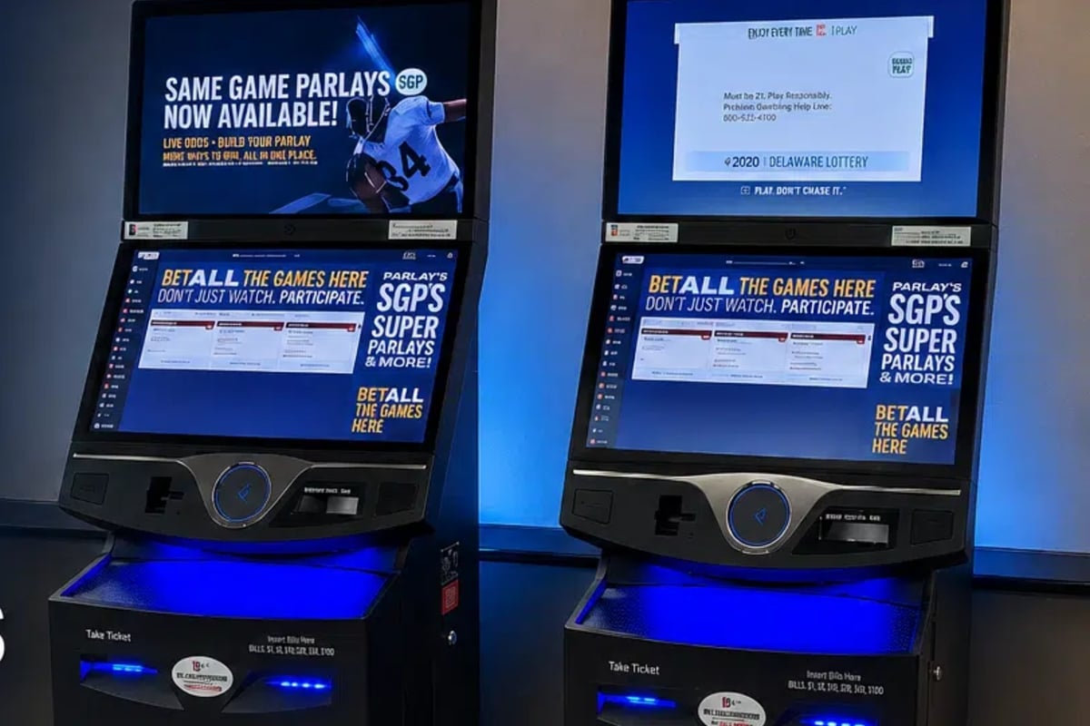 Delaware Lottery sports betting kiosks