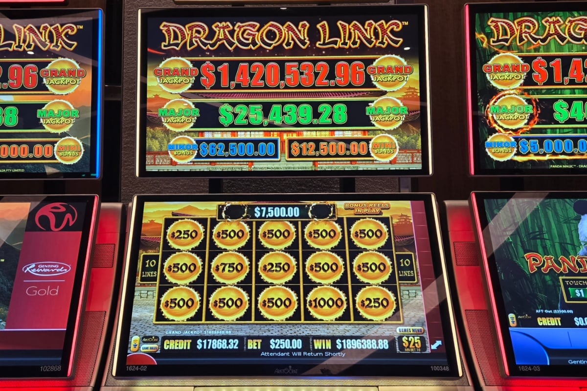 Dragon Link slot machine jackpot Resorts World