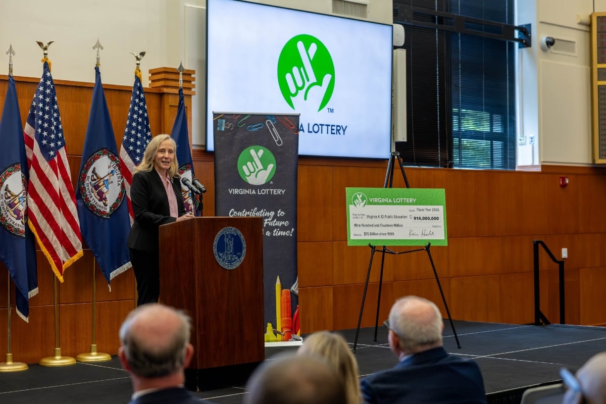 Virginia Lottery revenue sales Spanberger