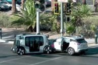 Zoox Robotaxi Involved in Injury Crash on Las Vegas Strip