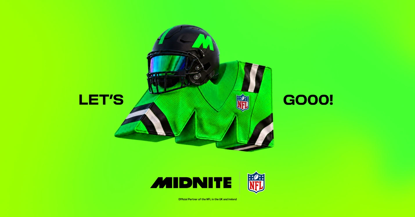 「Midniteが英国とアイルランドでNFLの公式パートナーに就任した」の関連写真（出典: Casino.org News）