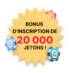 Get a 20,000 chip signup bonus!