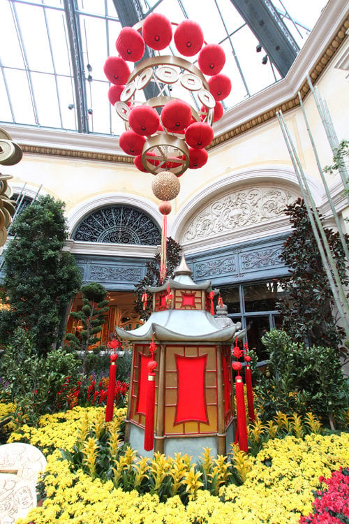 Chinese New year in Bellagio Hotel Conservatory & Botanical Gardens in Las  Vegas Stock Photo - Alamy