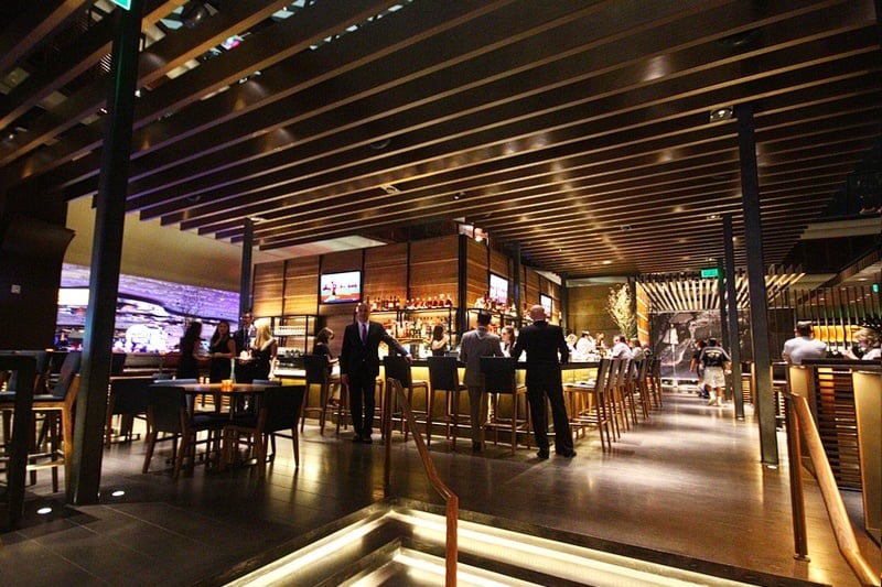 Heritage Steak's bar and lounge. It's as far as we got.