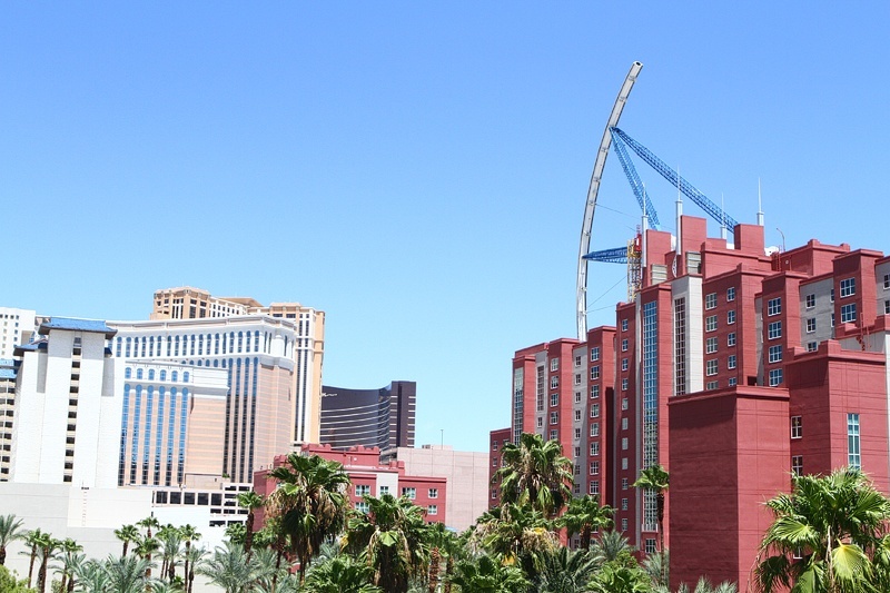 The High Roller is going to dwarf the nearby Flamingo Hilton Grand Vacation Club, whatever that might be.