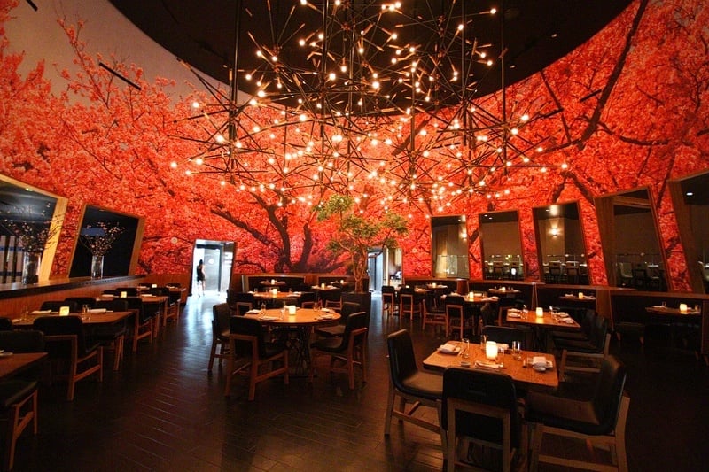 Kumi seats about 300, and we love this back room.