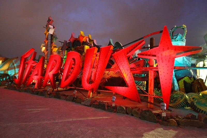 The Stardust sign at night. It makes us a little weepy, and we don't care who knows it.