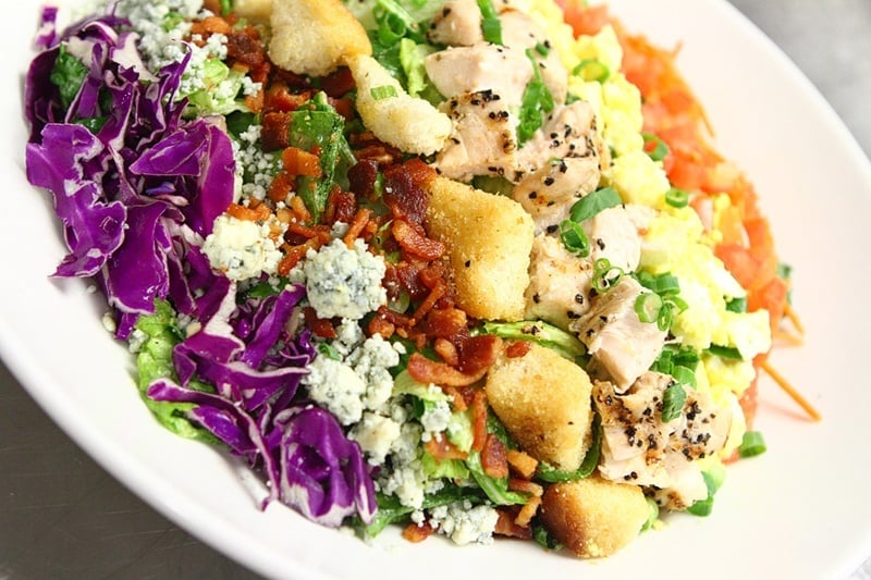 Yes, there's salad, if you must.