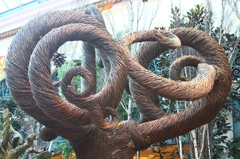 So, if you ever want to apply for a gig as a Bellagio horticulturalist, your basket-weaving degree will finally come in handy.