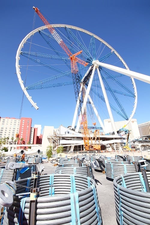 When the rim is complete, the cables come next. Ahem.