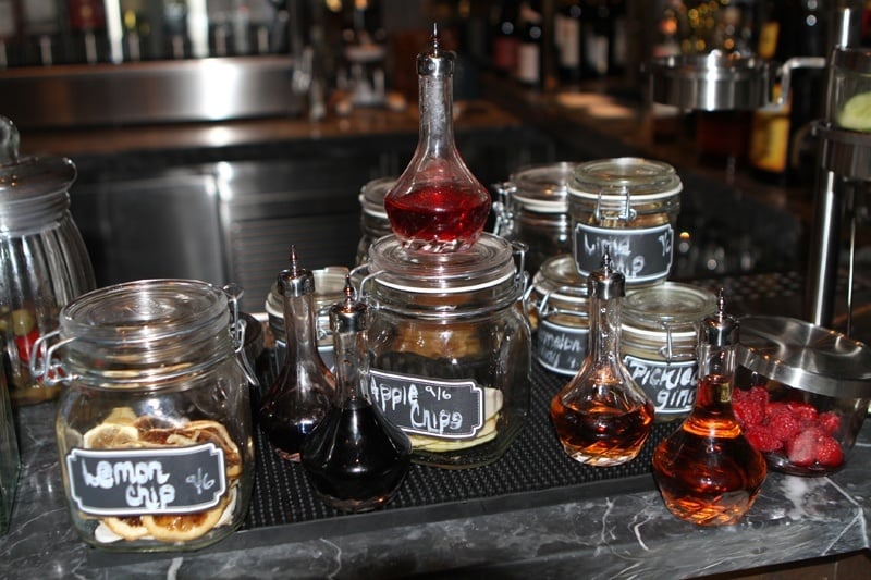 Just a few of the house-made garnishes. Like a cocktail candy store.