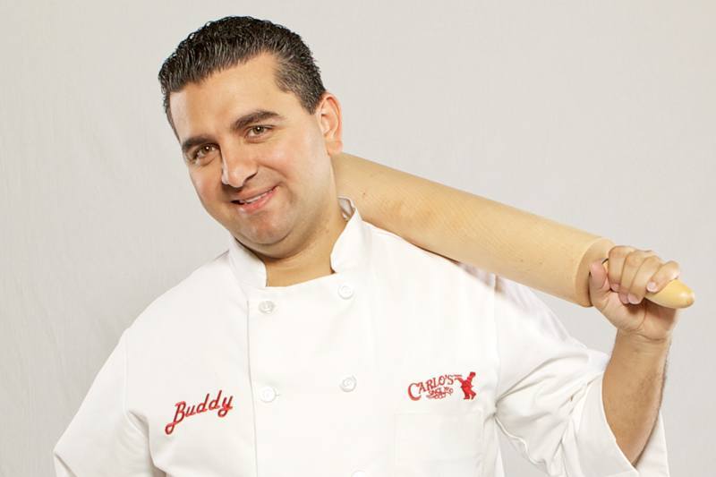 Buddy's real first name is "Bartolo," and he's head baker at Carlo's Bakery in Hoboken, New Jersey.