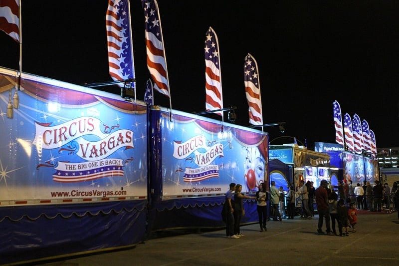 None of the usual circus smells, but you'll live.