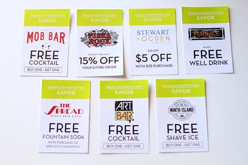 We'd use those. Especially the free drink thingy.