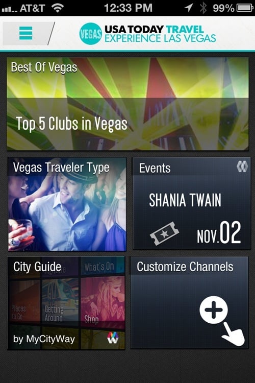 It's Las Vegas in the palm of your hand. That could be why your palm is so sticky.
