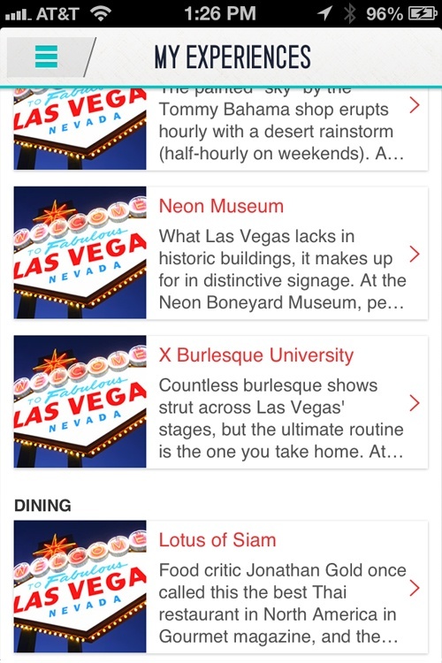 Narrow down your Vegas, because there's a lot of it.