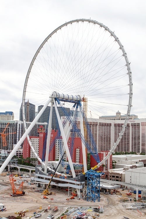 The High Roller's cables were made by a company called Freyssinet in France. Eugène Freyssinet was a pioneer of prestressed concrete. After it was stressed, he was pretty much useless.